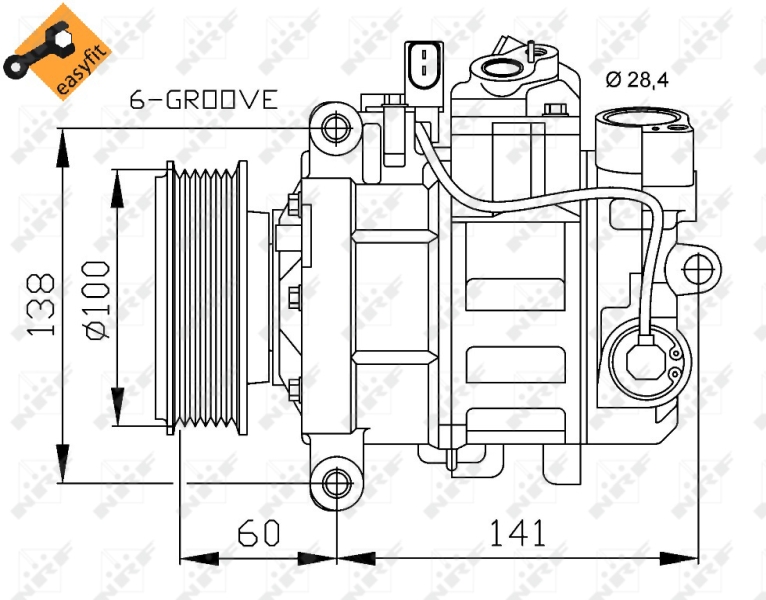 Kompressori, ilmastointilaite  art. 32263