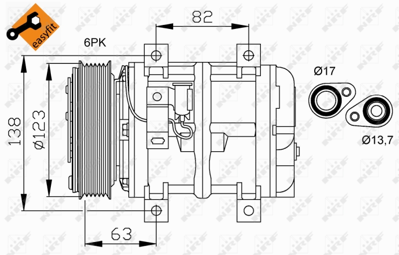 Kompressori, ilmastointilaite  art. 32112