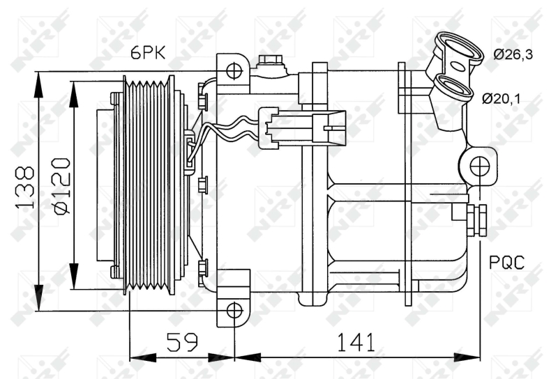 Kompressori, ilmastointilaite  art. 32191