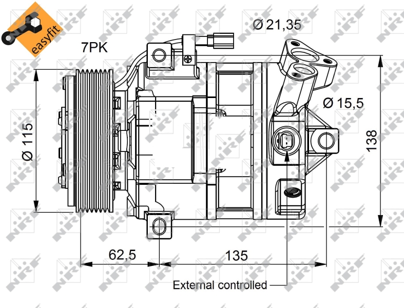 Kompressori, ilmastointilaite  art. 32692