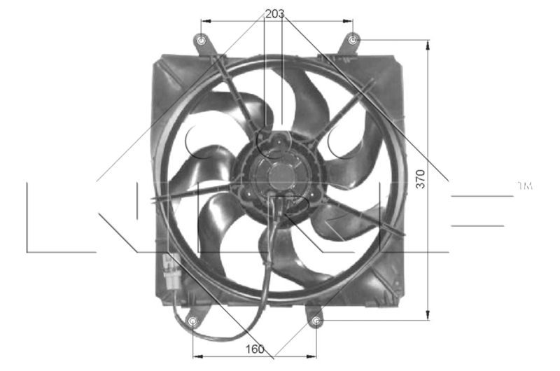 Tuuletin, moottorin jäähdytys  art. 47054