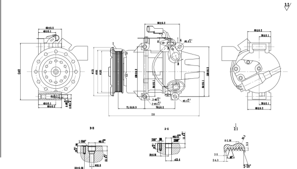Kompressori, ilmastointilaite  art. AC375681